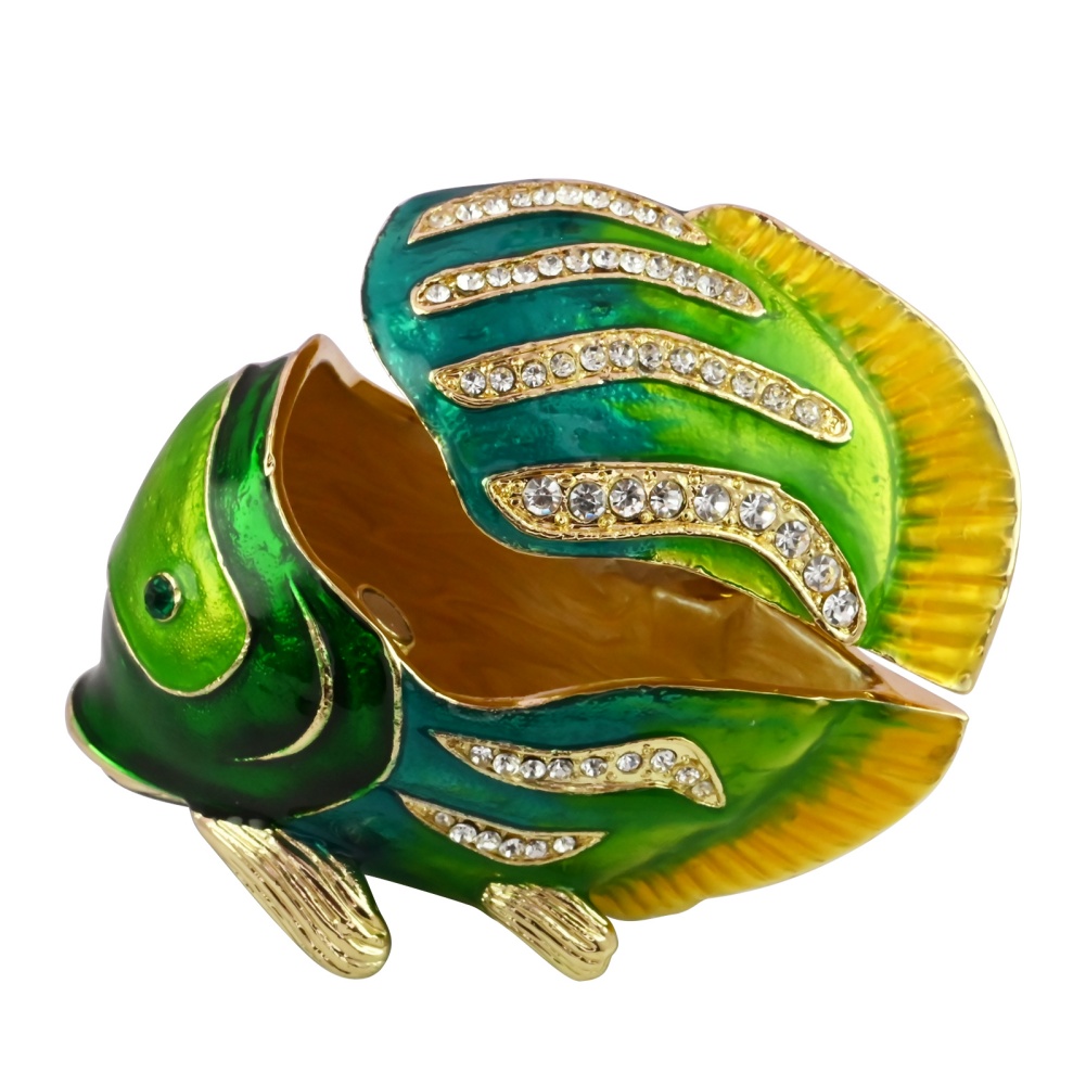 Luxury Fish-Shaped Jewelry Box Magnetic Seal, Multi-Functional Storage for Rings, Earrings, and Gifts