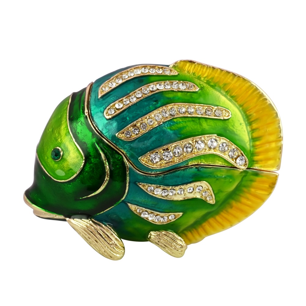 Luxury Fish-Shaped Jewelry Box Magnetic Seal, Multi-Functional Storage for Rings, Earrings, and Gifts1