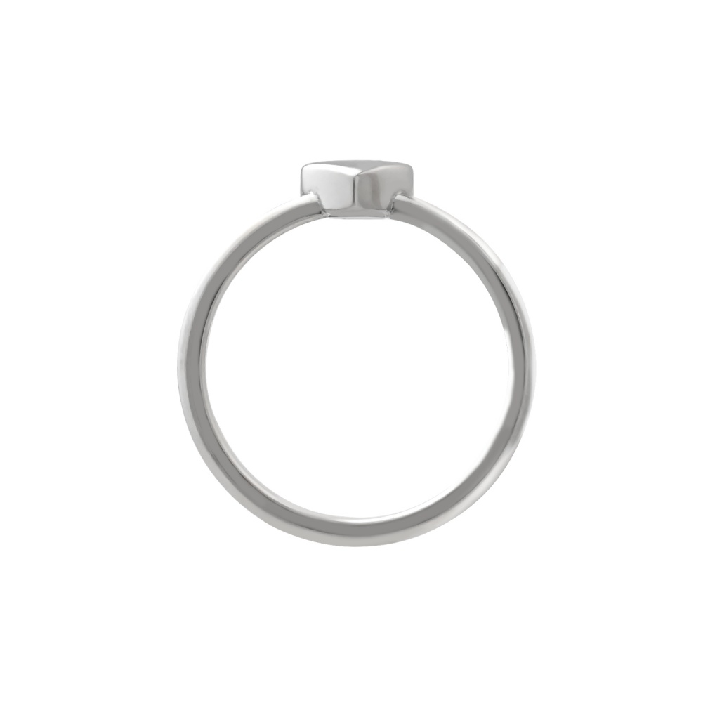 Elegant Heart-Shaped Stainless Steel Ring Simple Couple's Matching Rings Valentine's Day Gift Jewelry