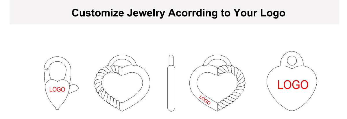 Customize Jewelry Acorrding to Your Logo