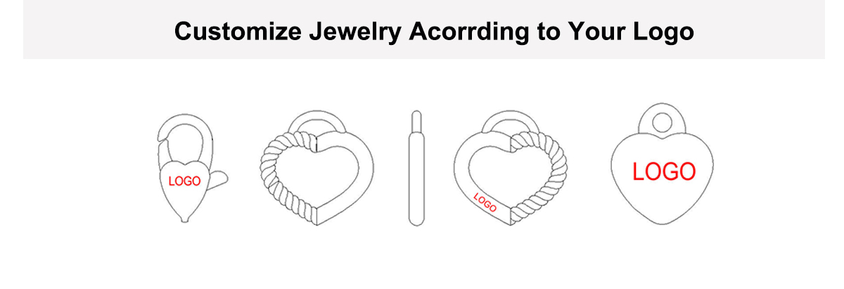 Customize Jewelry Acorrding to Your Logo1