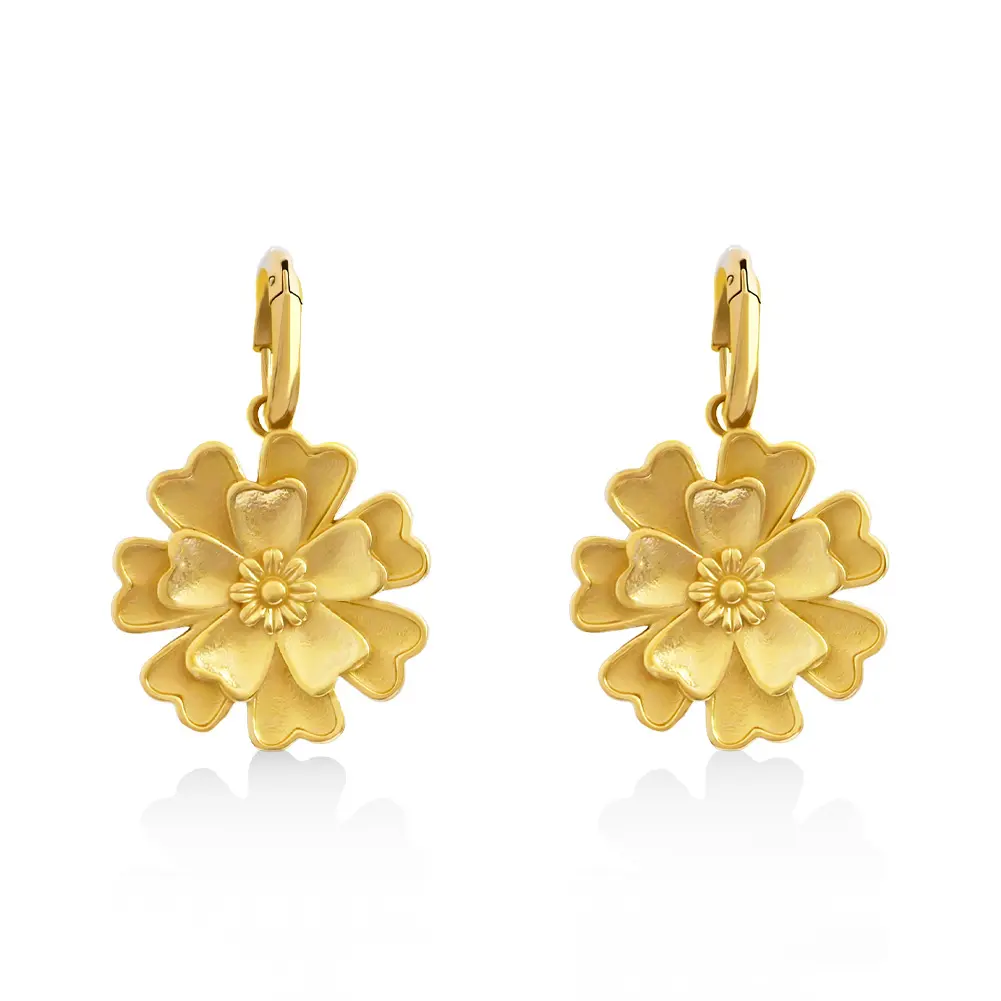 Stainless-steel-flower-earrings