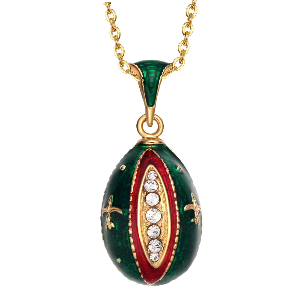 Brass Enamel Sword Easter Egg Pendant Necklace - Handcrafted Vintage Jewelry/Artisanal Vintage Brass Enamel Sword Easter Egg Pendant - Handmaded Keepsake