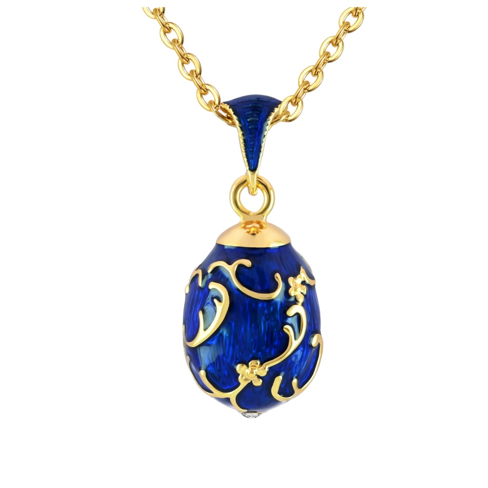 Handmade Vintage Enamel Easter Egg Pendant Necklace - 2025 Limited Jewelry Gift for Women (Birthday/Mother’s Day Keepsake)