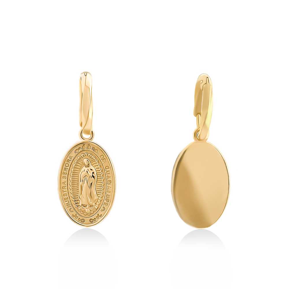 Religious-style simple daily wear stainless steel earrings