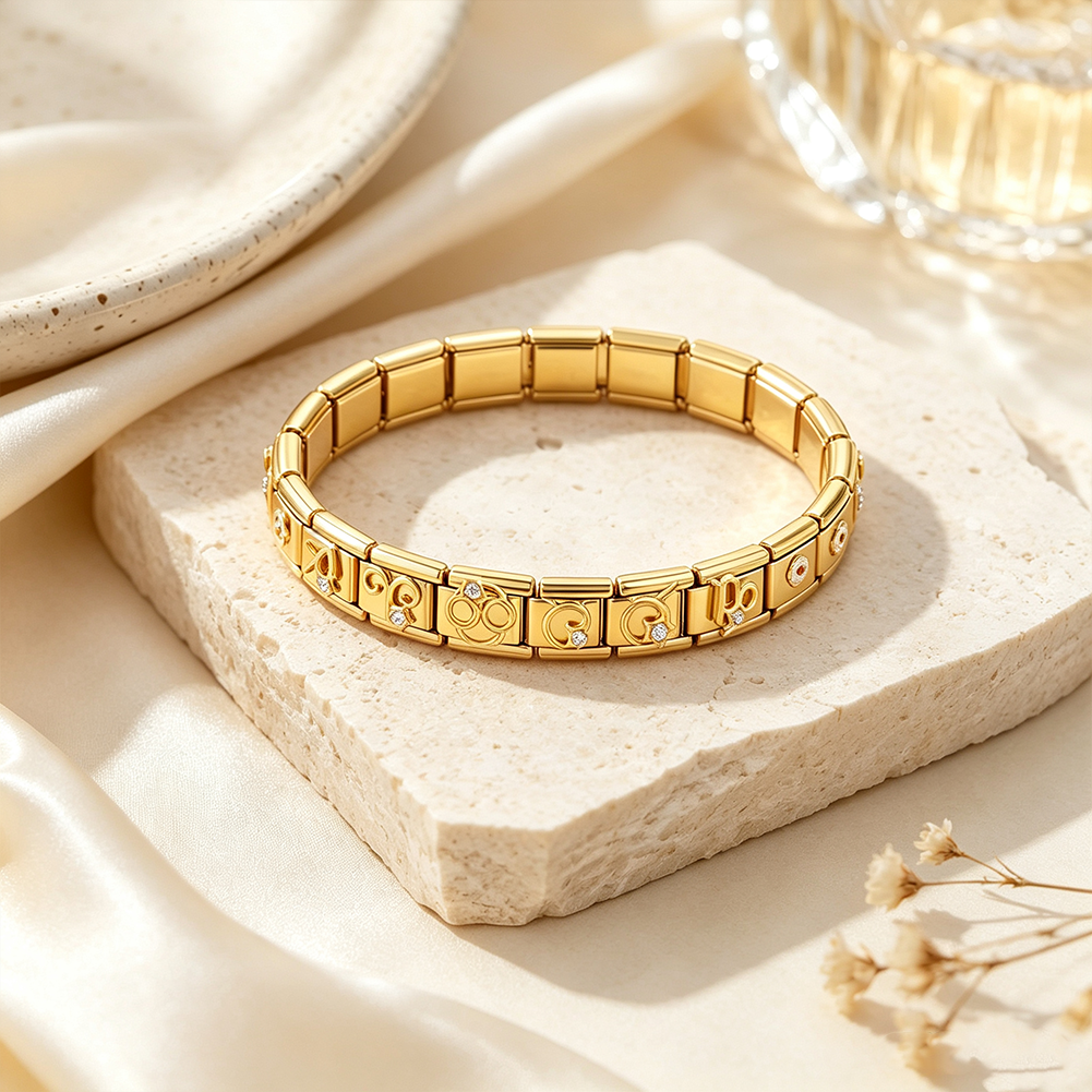 12 Zodiac Sign Italian Modular Bracelet