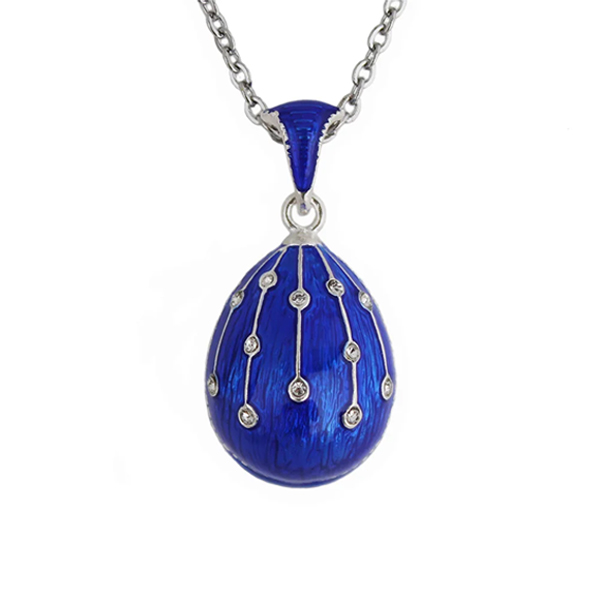 Blue crystal necklace