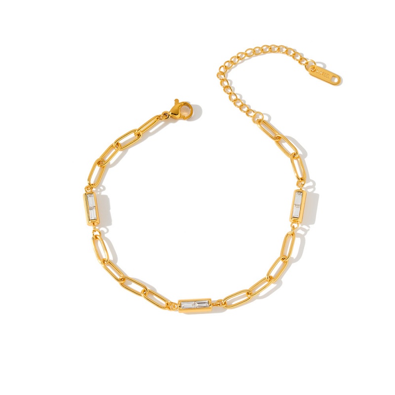 18k gold stainless steel bracelet
