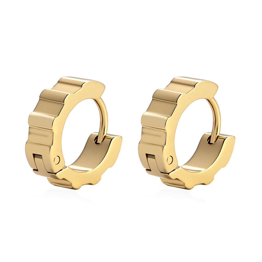 Fashionable Stainless Steel  Earrings， Classic Hoop Ear Cuffs Jewelry Gift