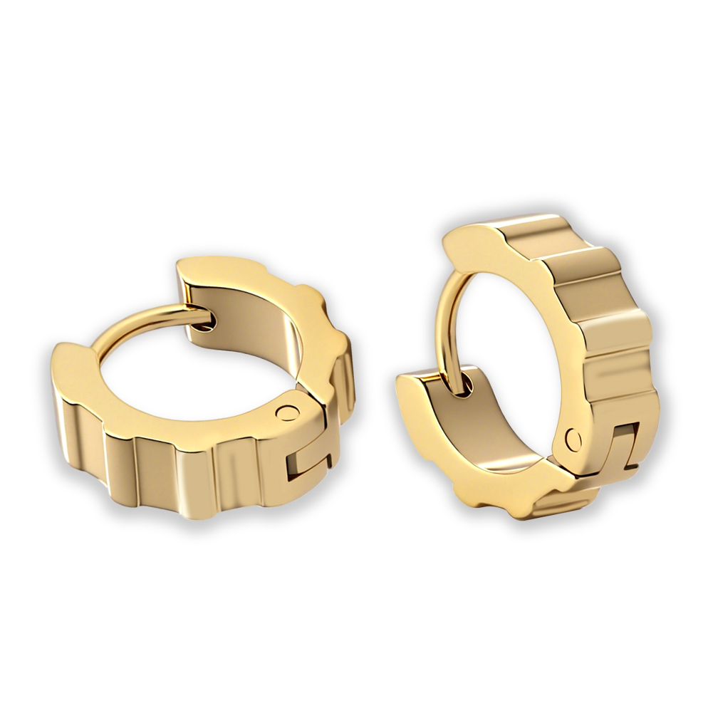 Fashionable Stainless Steel  Earrings， Classic Hoop Ear Cuffs Jewelry Gift