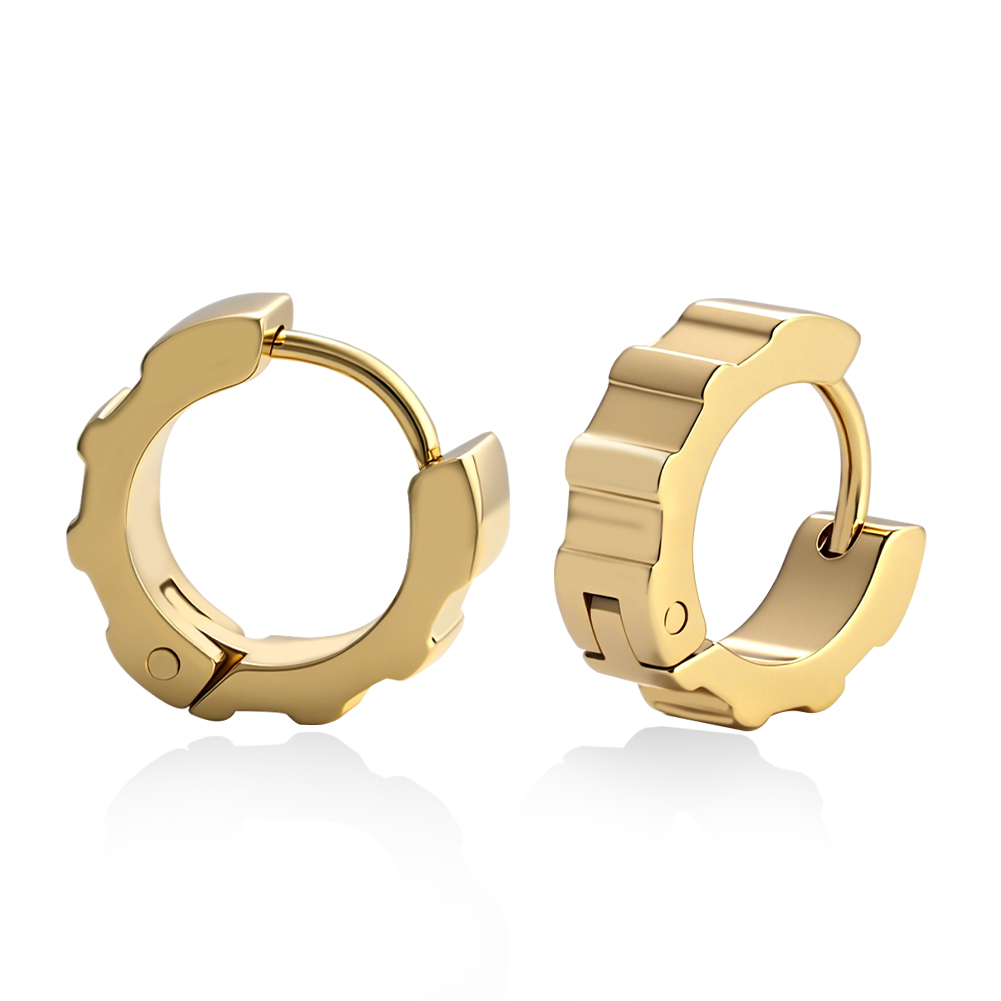 Fashionable Stainless Steel  Earrings， Classic Hoop Ear Cuffs Jewelry Gift
