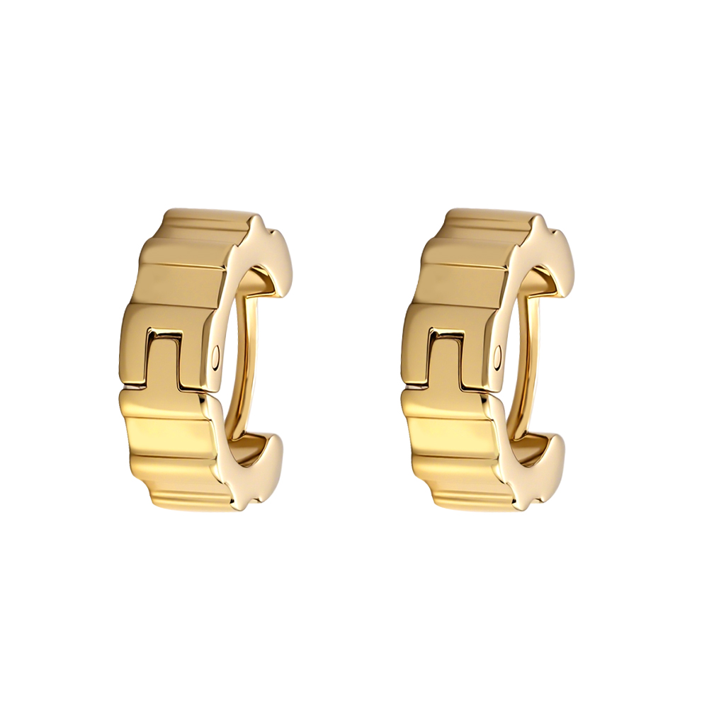 Fashionable Stainless Steel  Earrings， Classic Hoop Ear Cuffs Jewelry Gift