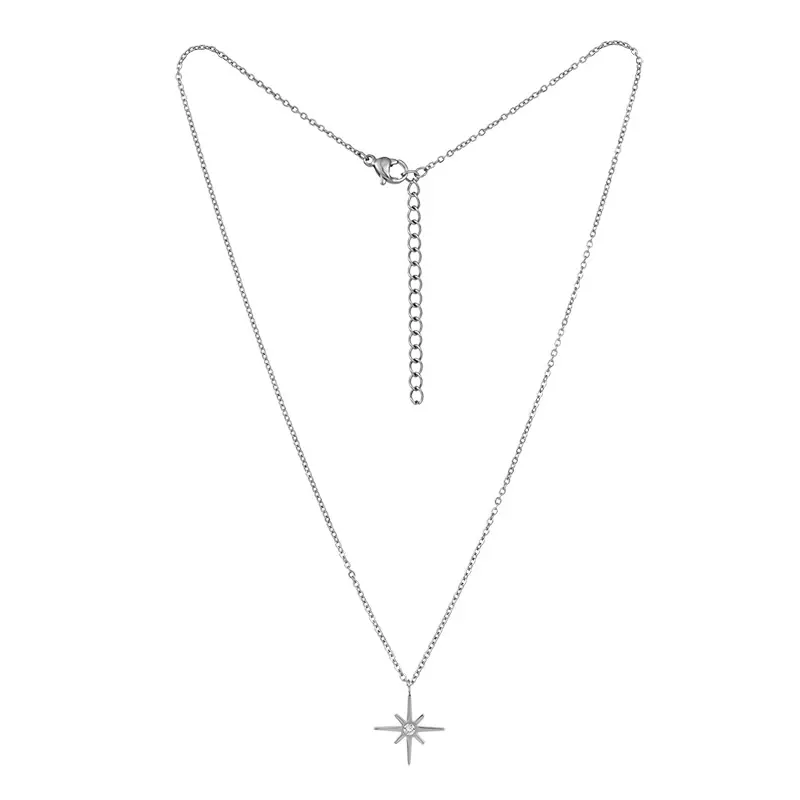 316 Stainless Steel Star Necklace Holiday Gift
