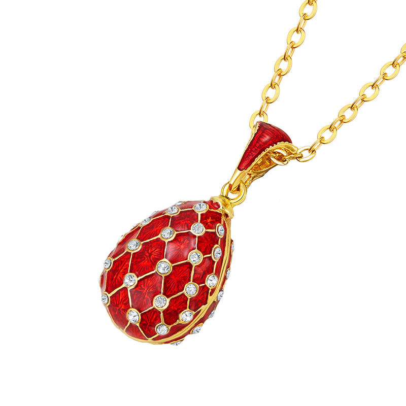 Unique Handcrafted Brass Egg Mesh Pendant Necklace - Blend of Vintage & Contemporary Style