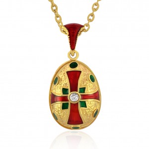 Artisan enamel pendant