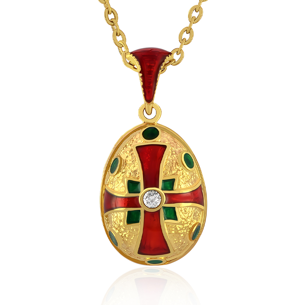 Artisan enamel pendant