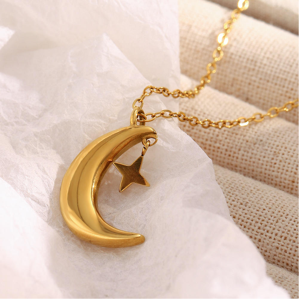 Back of the Star and Moon Necklace