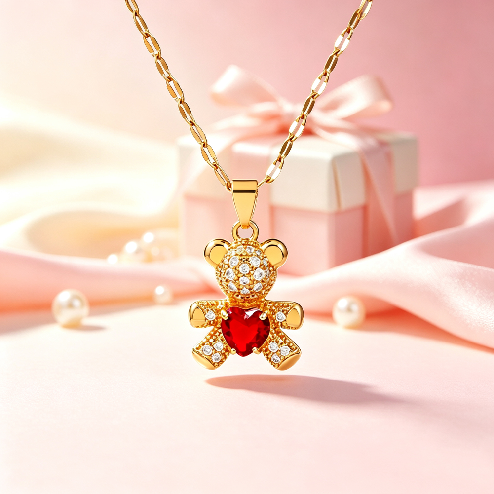 Bear Love Beaded Necklace