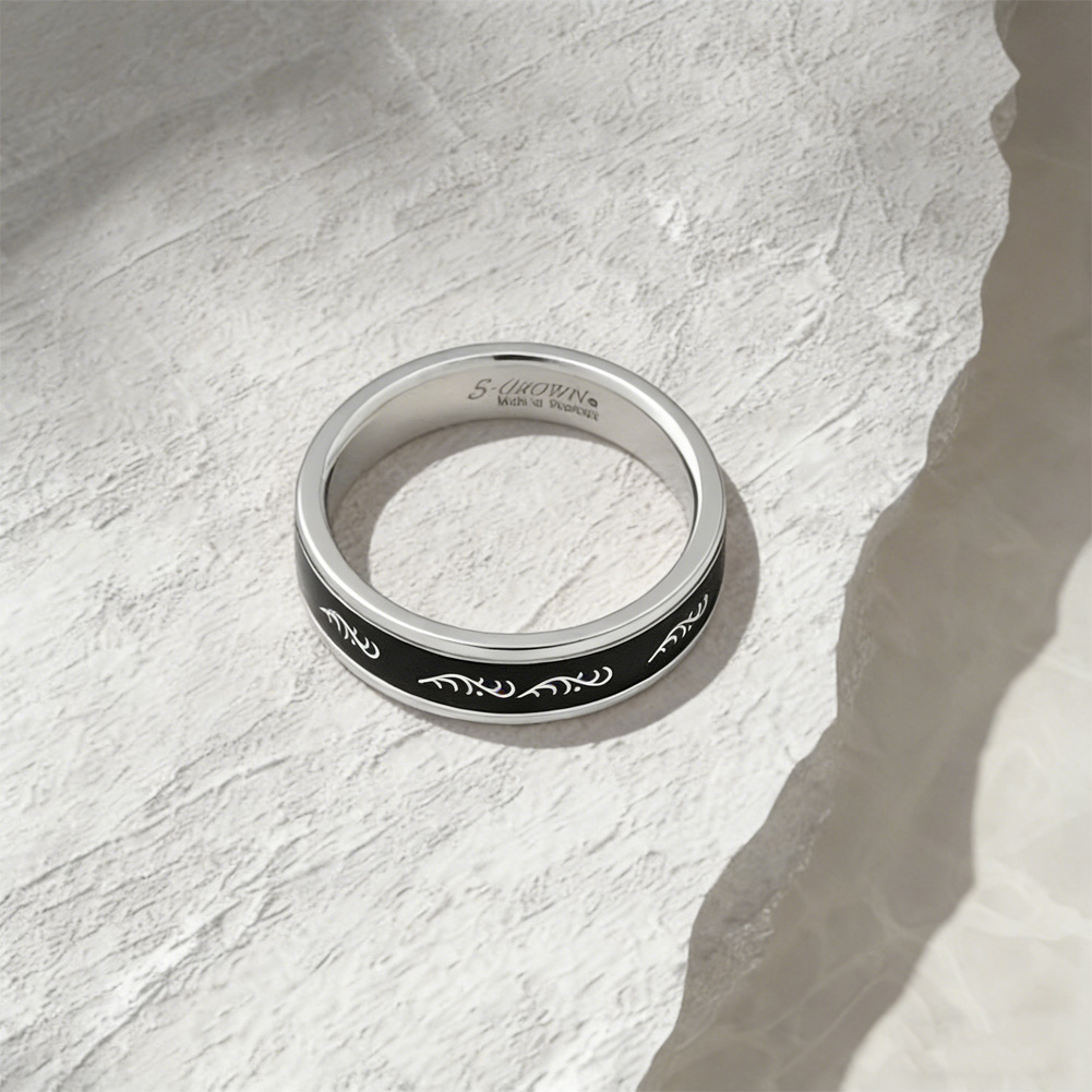 Black Stainless Steel Ring