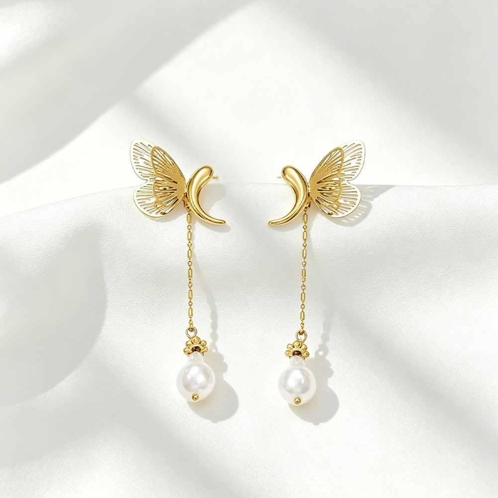 Butterfly Tassel Earrings