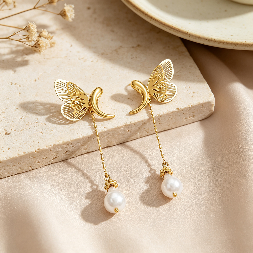 Butterfly Tassel Earrings