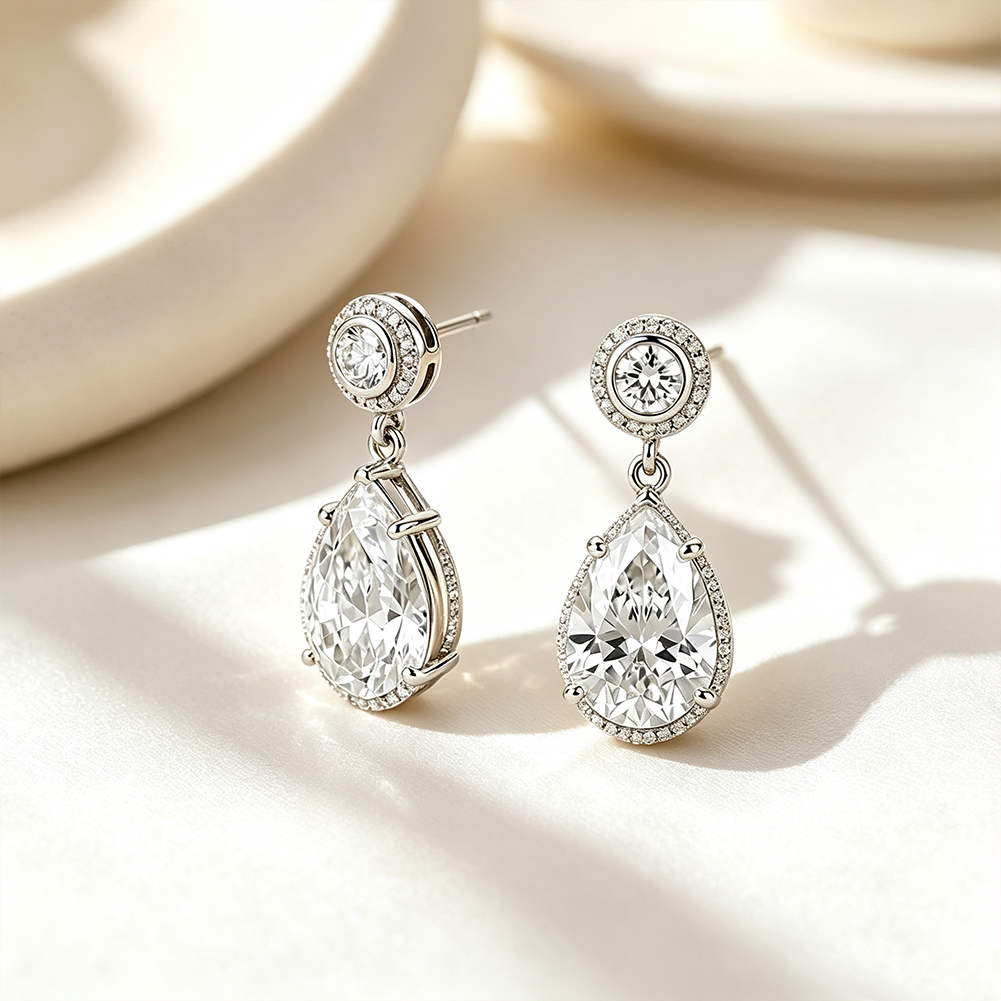 CZ Dangle Earrings