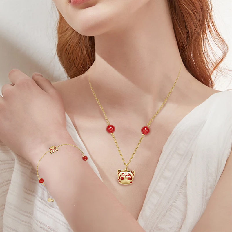 Cat Jewelry Sets Necklace Set Jewelry Jewelry Set Mix Style Hot Sell rose Gold Mini Bracelet Gift Party