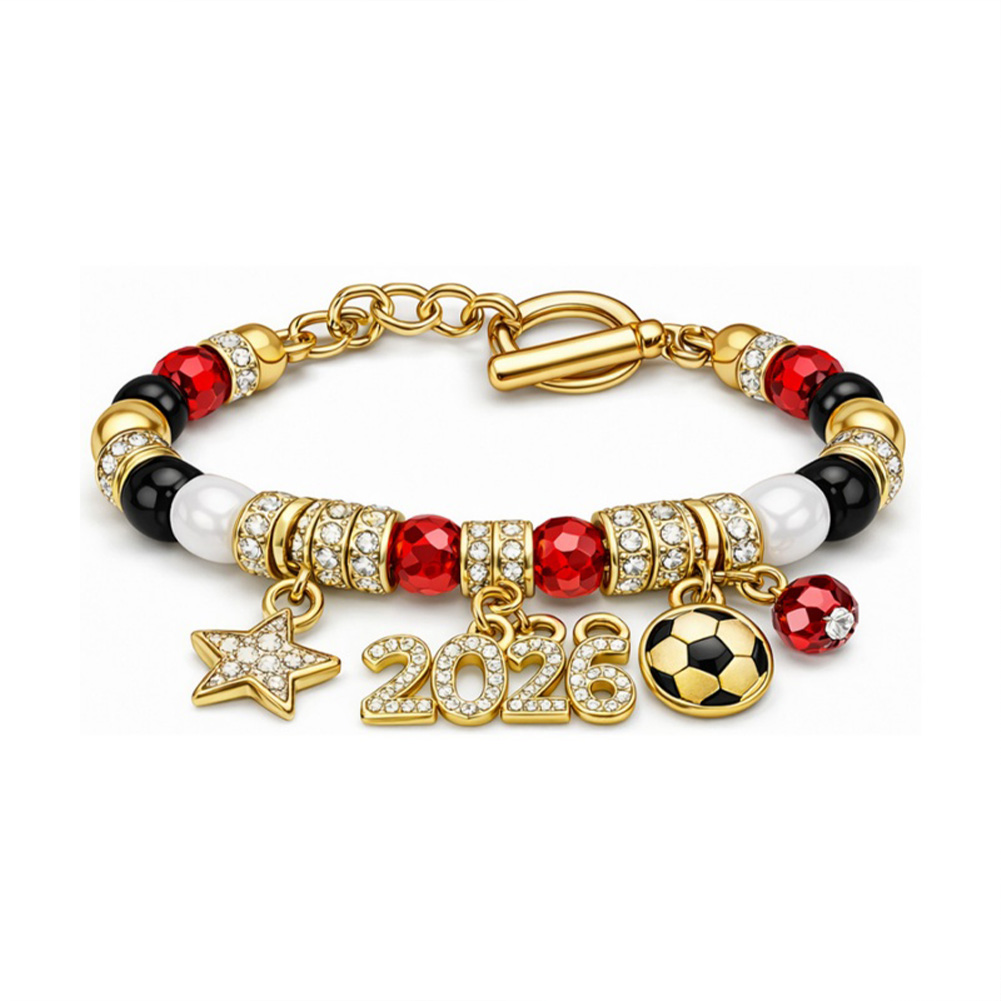 China World Cup Bracelet with Diamond-Studded Five-Pointed Star factory and suppliers _ Yaffil