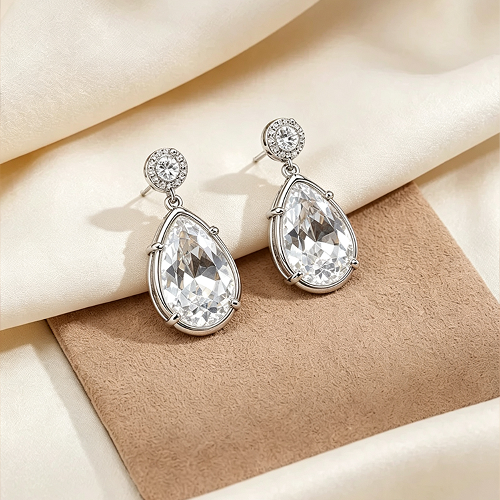 Cubic Zirconia Dangle Earrings