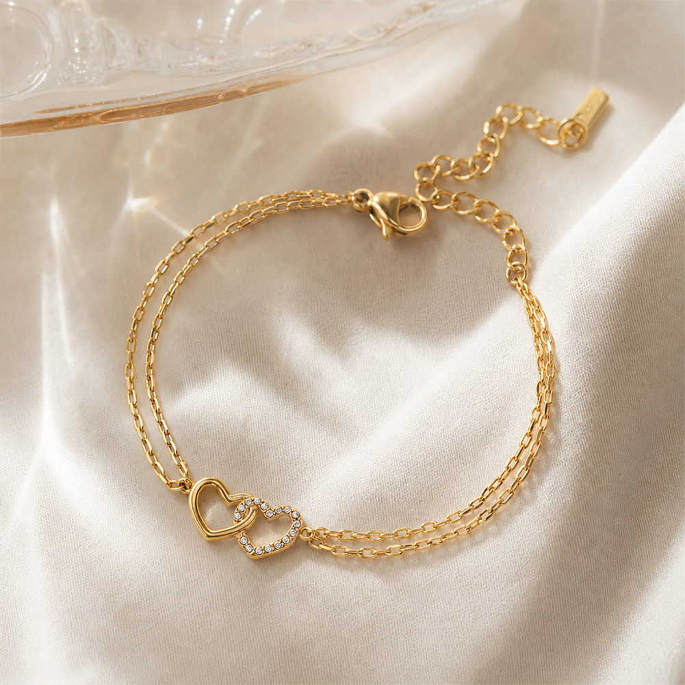Double heart Bracelet