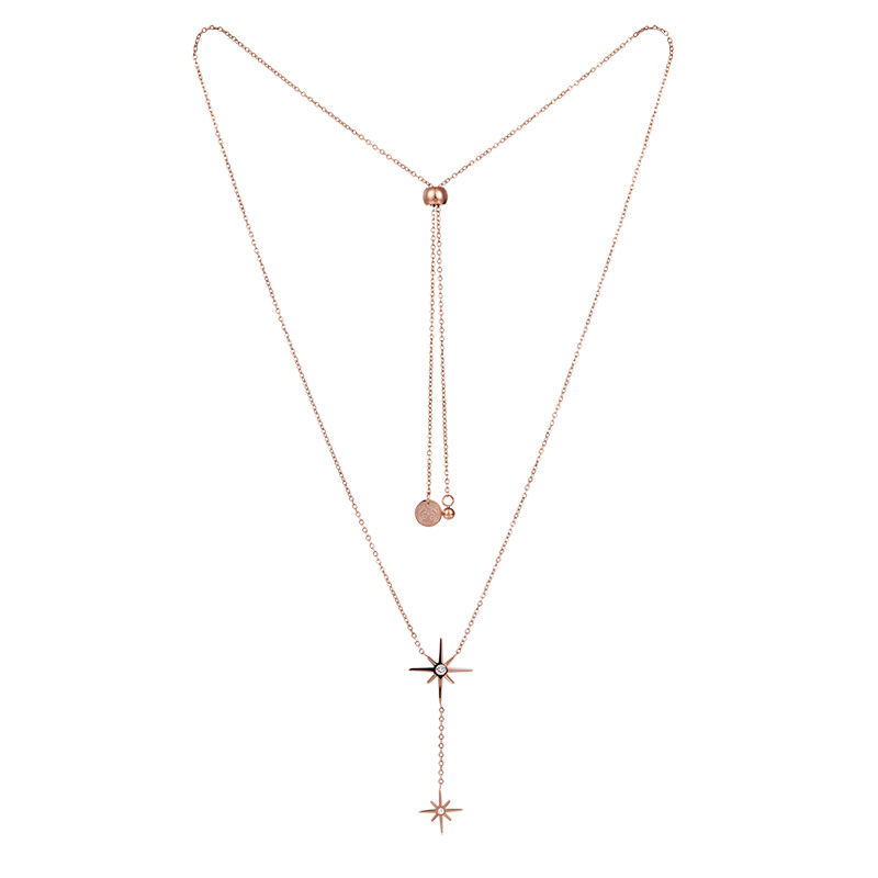 Double octagonal star necklace