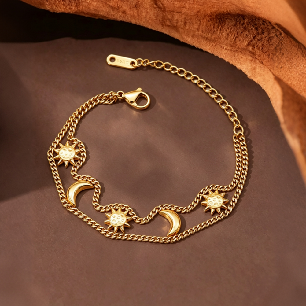 Double-strand Sun-Moon Bracelet