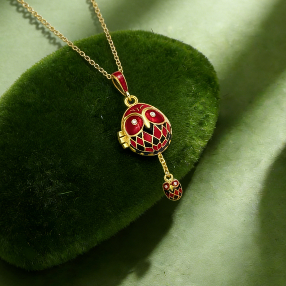 Egg Necklace of Owls