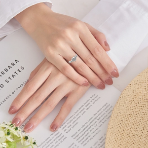 Elegant Heart-Shaped Stainless Steel Ring