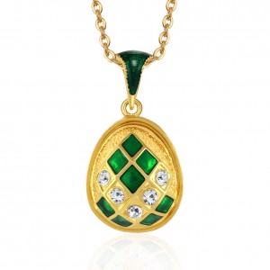Elegant enamel necklace