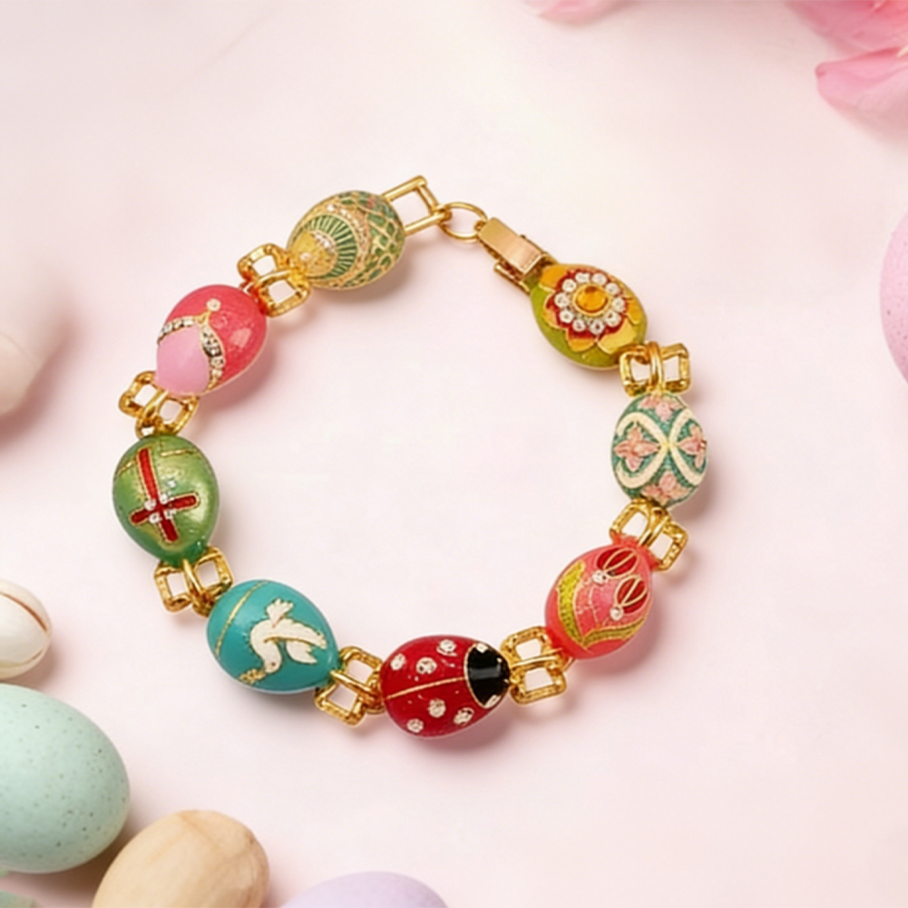 Enamel Egg Bracelet
