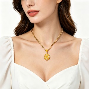 Faberge egg pendant