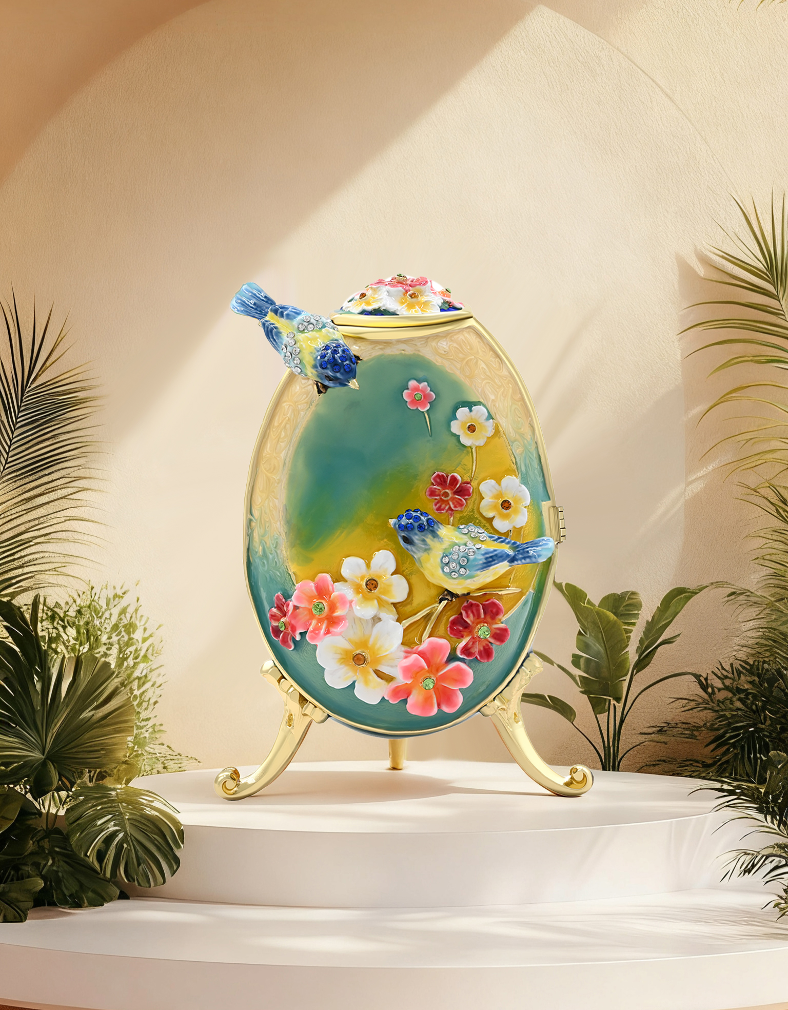 Flower and Bird Storage Jewelry Box.jpg.png-1