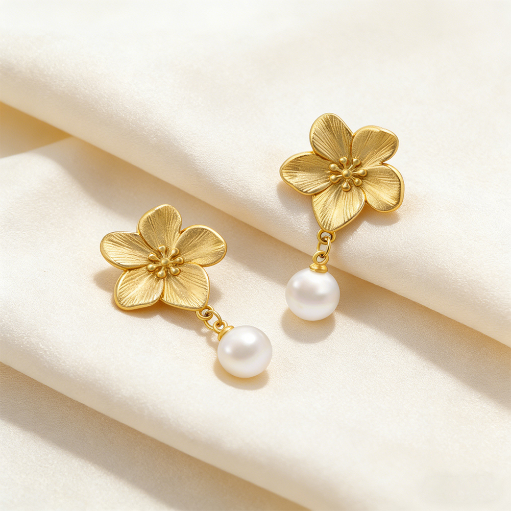 Flower earrings