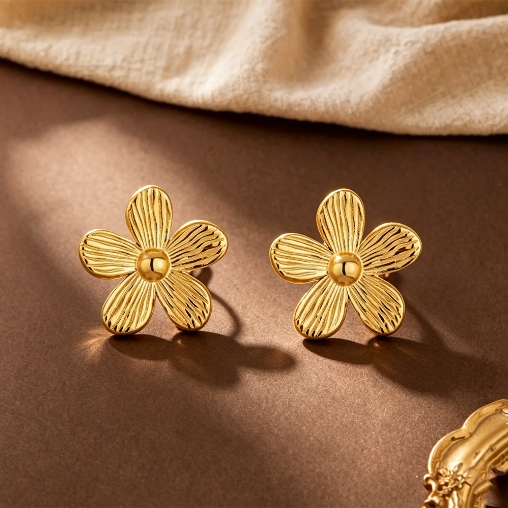 Flower earrings