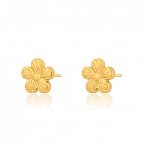Gold-Flower-Studs