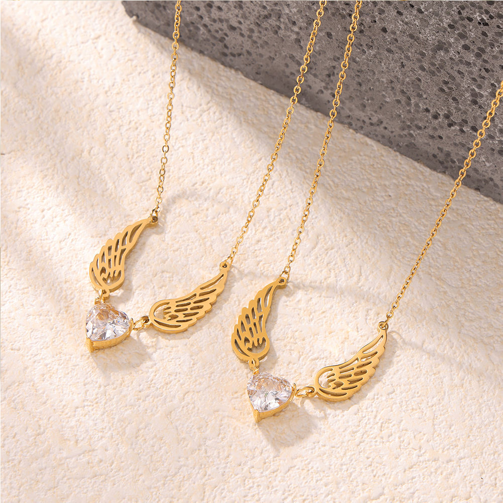 Gold Plated Stainless Steel Wings