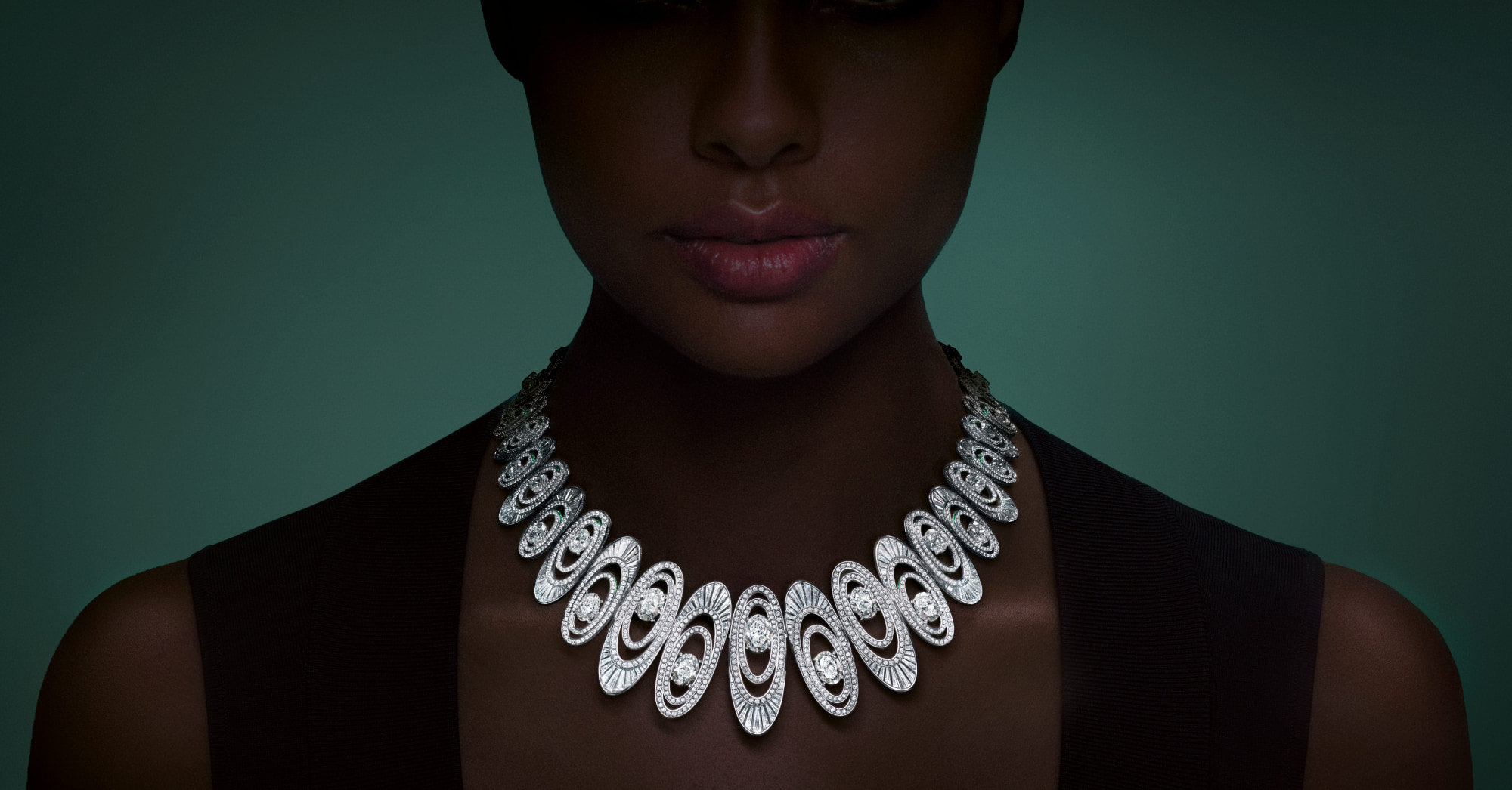 Graff 1963 collection, high jewelry, diamond necklace, luxury jewelry, Swinging Sixties fashion, Graff jewelry, fine jewelry, diamond bracelet, oval-cut diamond ring, Graff earrings, high-end jewelry design, gemstone jewel