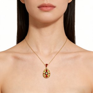 Handcrafted egg pendant
