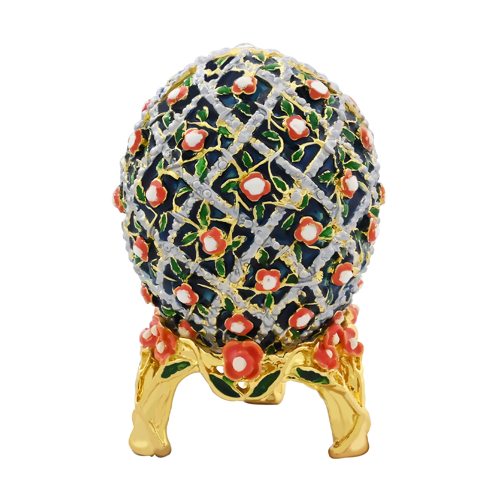 Handmade enamel jewelry box