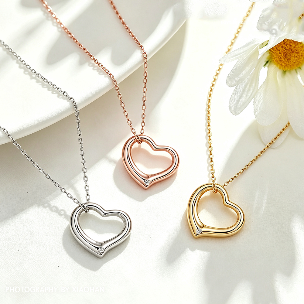 Heart CZ Necklace