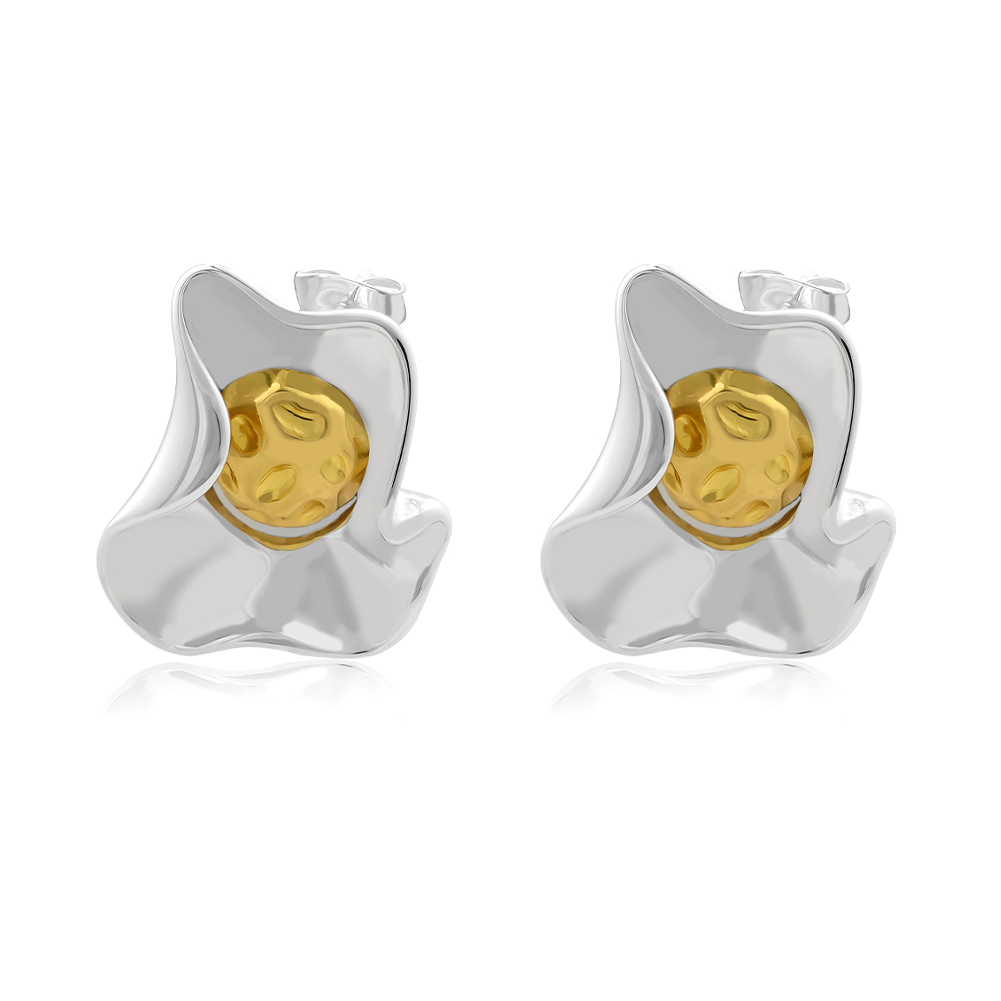 Irregular wavy earrings