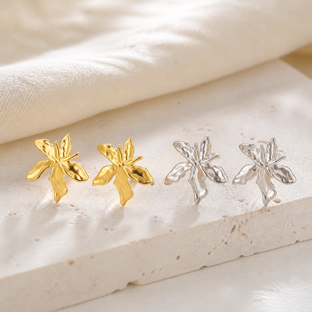 Leaf Stud Earrings