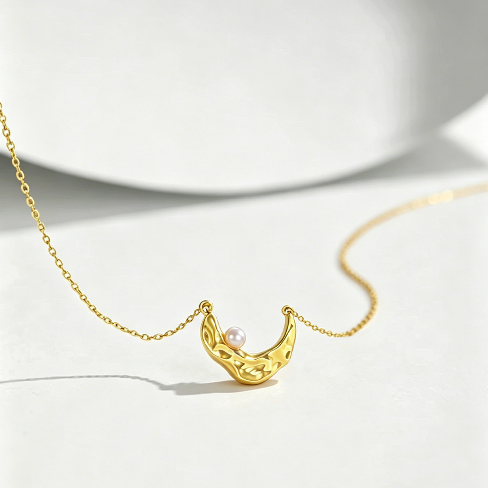 Minimalist Moon Neck