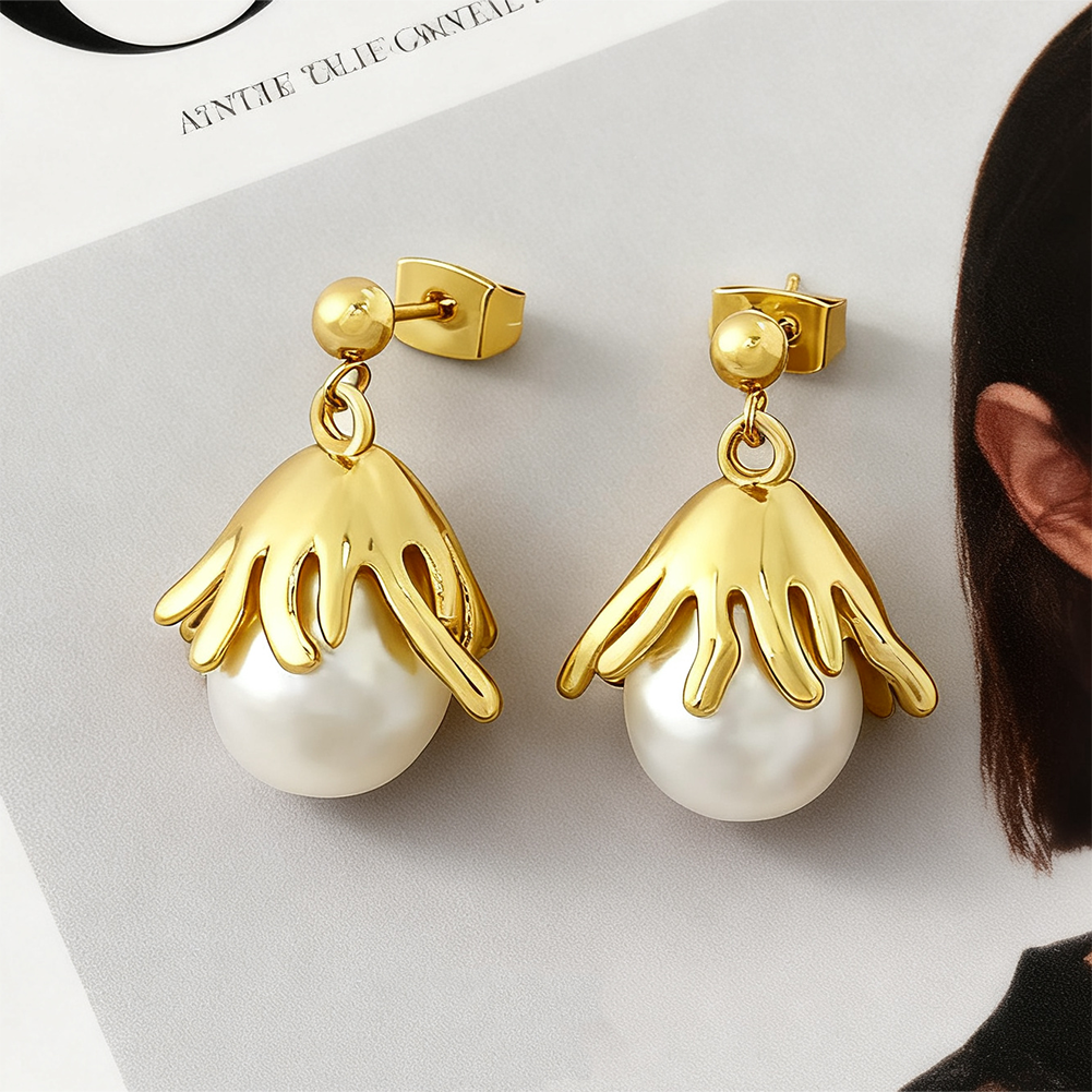 Pearl Flower  Earrings